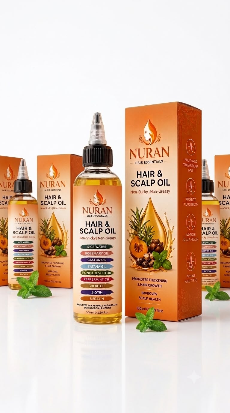Scalp hair oil growth
