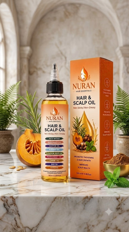 Scalp hair oil growth
