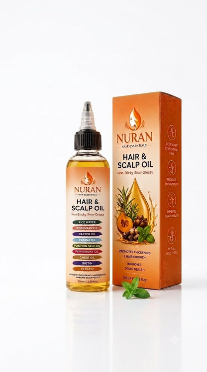 Scalp hair oil growth