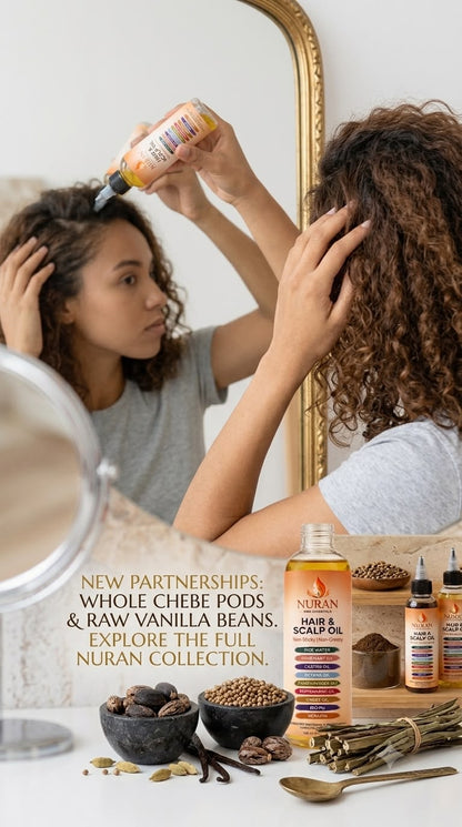 Scalp hair oil growth