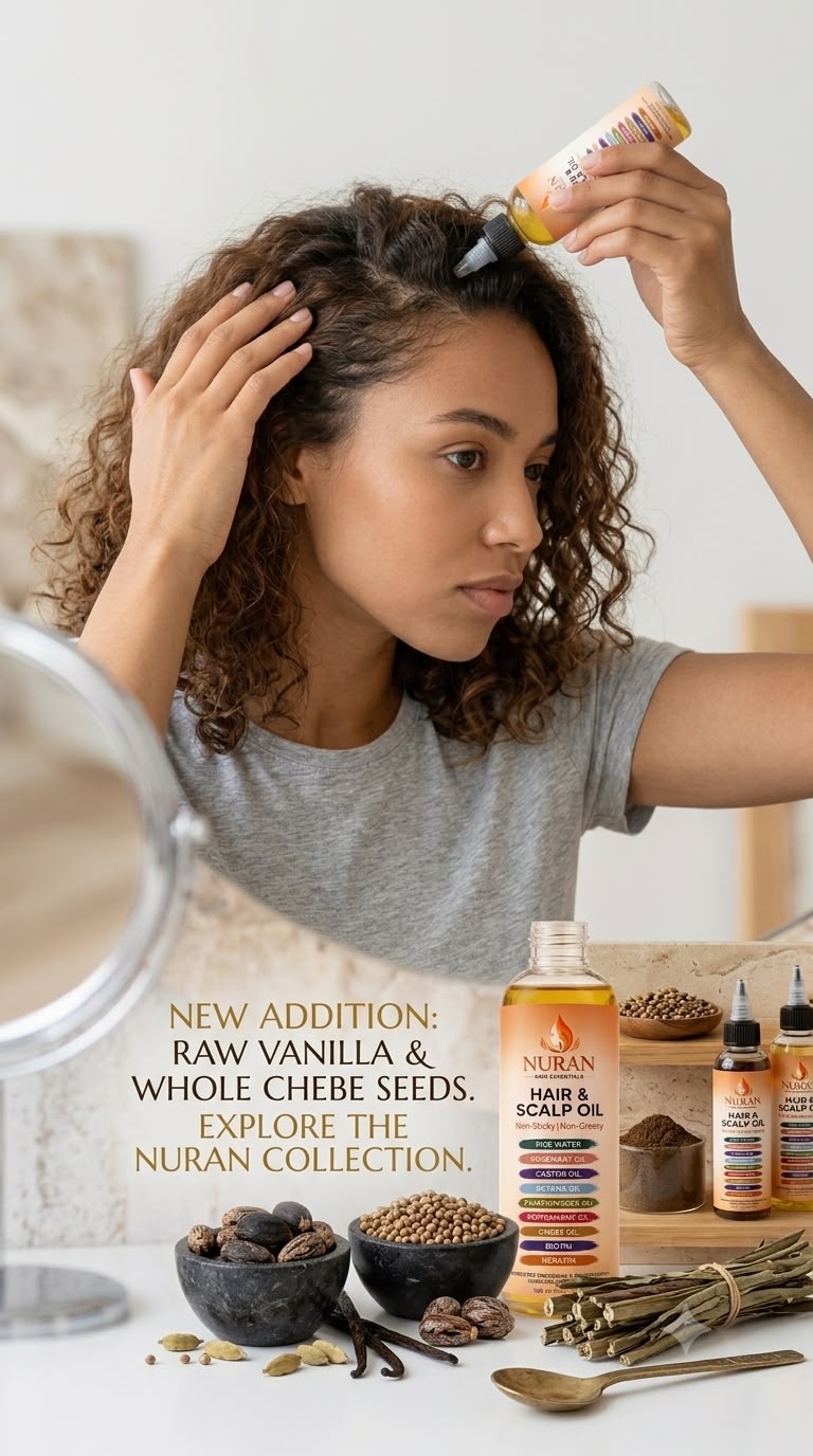 Scalp hair oil growth